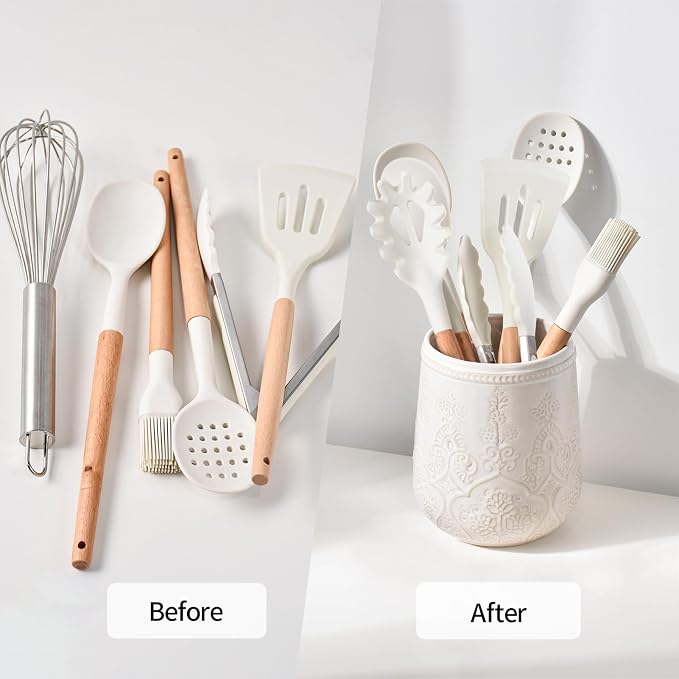 Utensil Holder, Large Kitchen Utensil Holder - Image 5