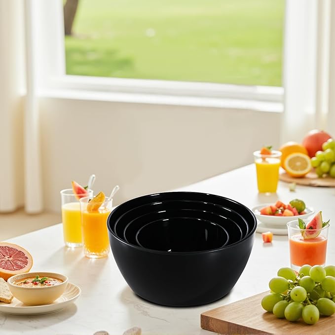4-Piece Classic Plastic Prep Bowls - Image 7