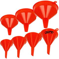 DEDC Oil Funnels Plastic Set for Car Automotive Kitchen Mini Small Large Red by DEDC
