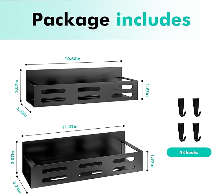SETBAOO 2 Pack Magnetic Spice Rack - Image 2