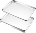 E-far Large Baking Sheets, 20”x14” Stainless Steel Cookie Sheet Pans by E-far