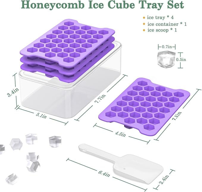 Mini Ice Cube Tray for Freezer: Small Plastic Ice Cubes Trays for Freezer - Image 5