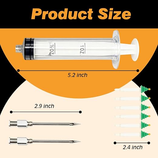 CloudHand Meat Turkey Pop Up Timer & Flavor Injector Set, Turkey Thermometer - Image 2