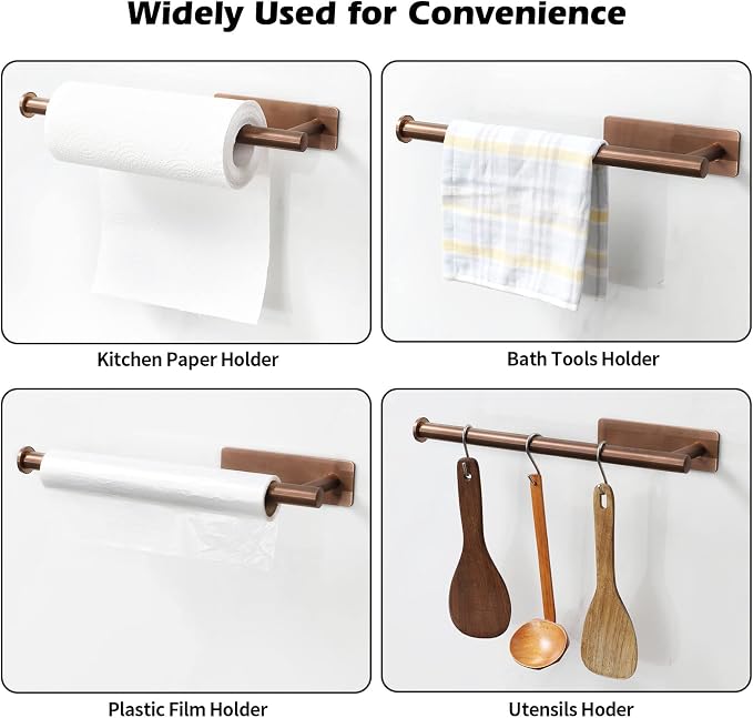 theaoo Rose Gold Paper Towel Holder - Image 5
