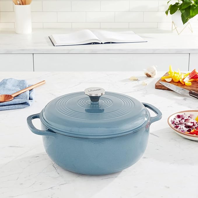 Lodge Essential Enamel Cast Iron Dutch Oven - Image 4