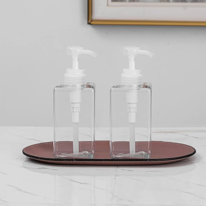 Pump Bottle, Refillable Plastic Empty Lotion Soap Dispenser Liquid Container - Image 5