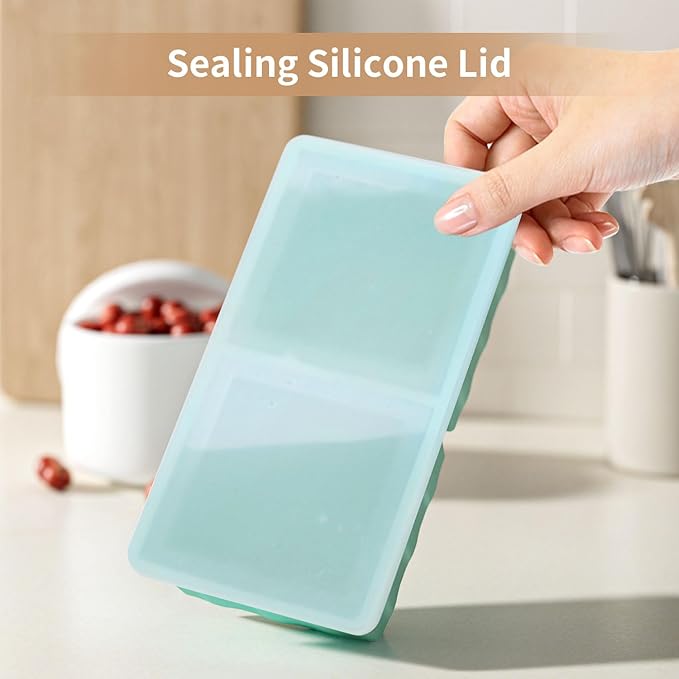 Silicone Freezer Tray for Soup Ice Cubes: 2-Cup Freezing Tray - Image 6