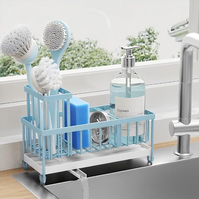 Cisily Sponge Holder for Kitchen Sink, Sink Caddy Organizer by CISILYHOMELIFE