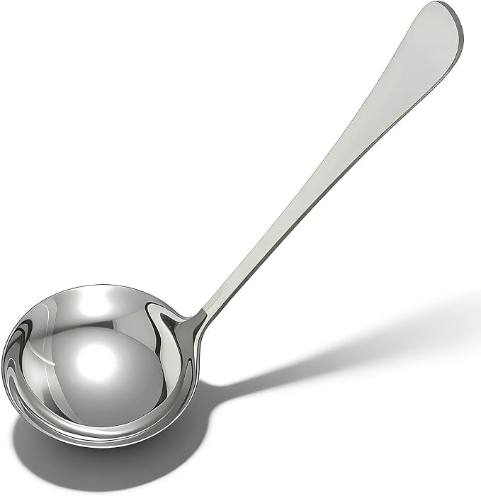 Jeffdad Gravy Ladle, Stainless Steel Sauce Soup Ladles 7.1‘’ Gravy Ladles by Jeffdad