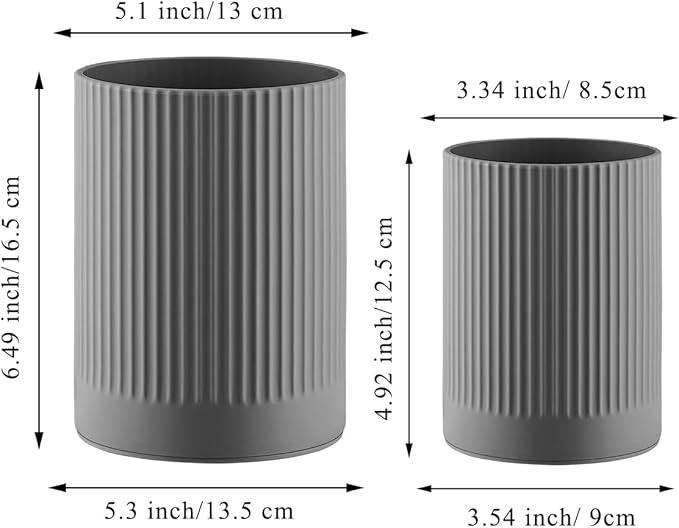 Kyraton Cooking Utensils Holder 2pcs, 360° Rotating Heavy Duty Plastic Kitchen - Image 2