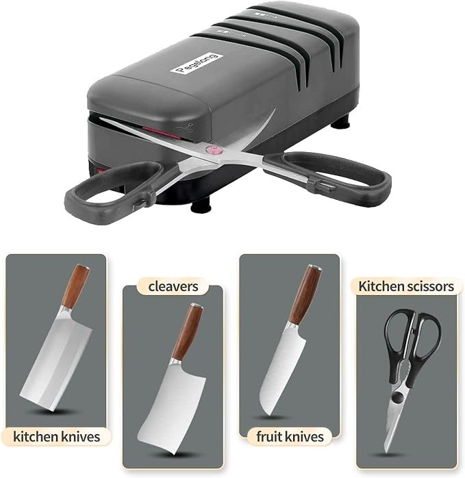 kitchen knife sharpener electric knife scissor sharpener 50w at 12.6-Degree - Image 3