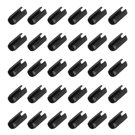 MECCANIXITY 120Pcs Slotted Split Roll Pins 1/10 Inch Dia. 6/25 Inch Length by MECCANIXITY