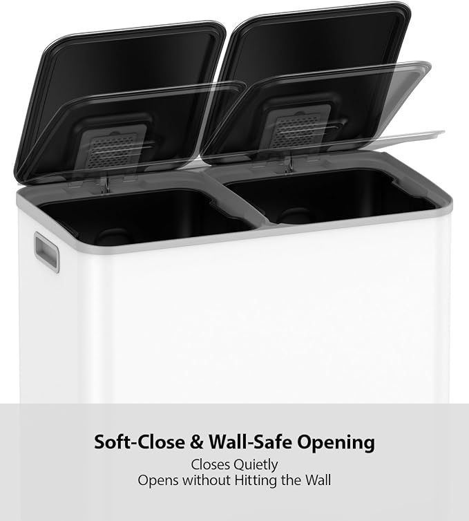 Lovewind Dual Trash and Recycling Bins - Image 5