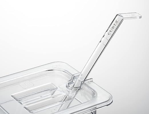 CURTA 6 Pack NSF Notched Food Pan Cover, 1/2 Size Clear Polycarbonate Lid - Image 5