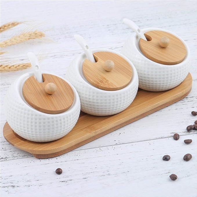 Porcelain Condiment Jar Spice Container - Image 6