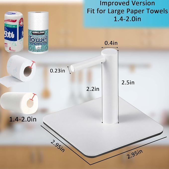 Magnetic Paper Towel Holders Heavy Duty Steel Brushed Holder - Image 6