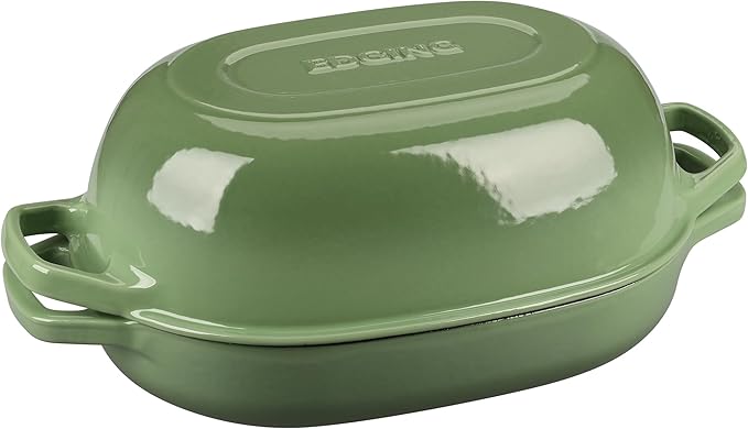 EDGING CASTING Enameled Cast Iron Oval Dutch Oven Pot - Image 5
