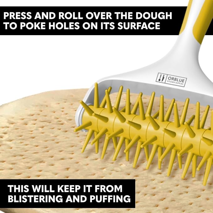 Orblue Pizza Dough Docker, Pastry Roller - Image 2