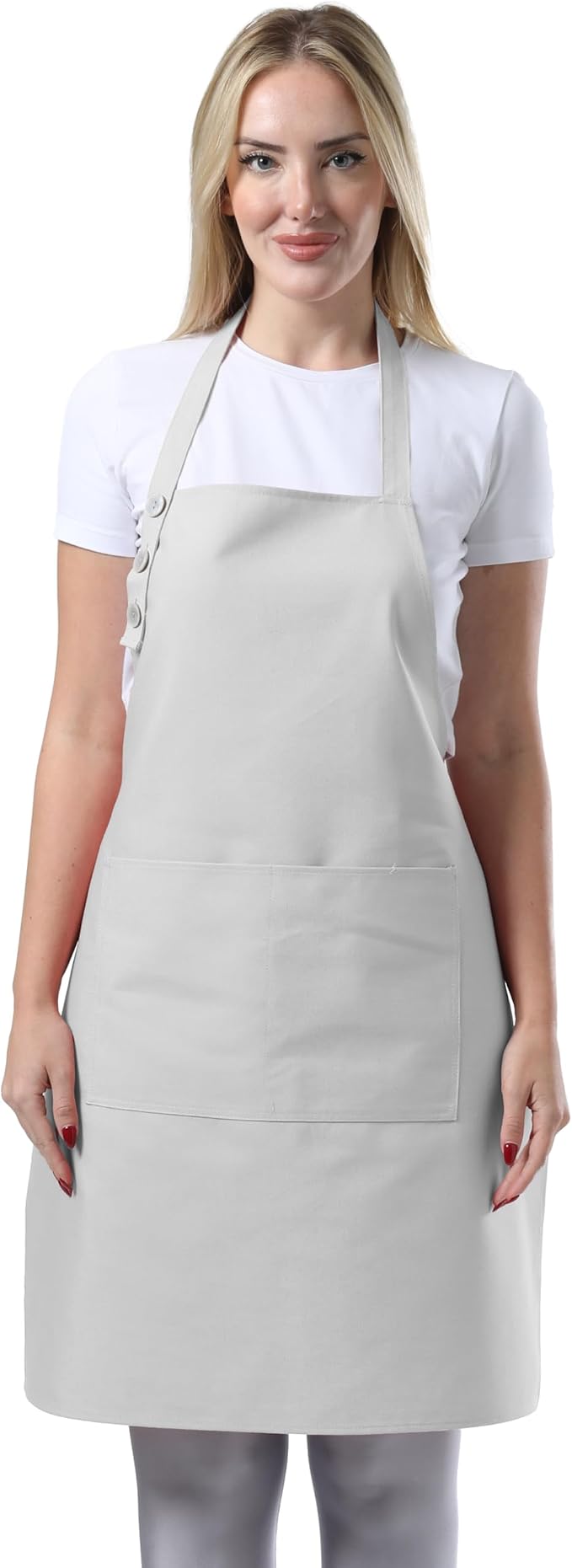 TOSHE Kitchen Apron Waterdrop Resistant Cotton Apron by TOSHE