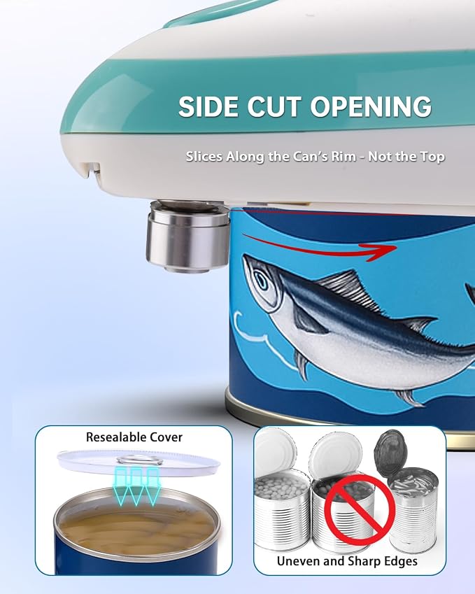 CIRCLE JOY Electric Can Opener, One-Touch Automatic Can Opening - Image 2