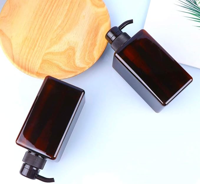 Pump Bottle, Refillable Plastic Empty Lotion Soap Dispenser Liquid Container - Image 7