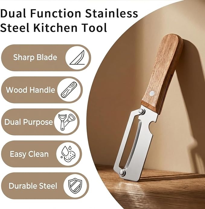 2 Pack Multifunctional Vegetable Peeler, Stainless Steel Blade - Image 6