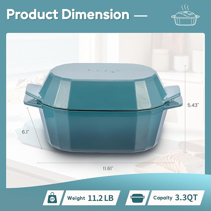 Enameled Cast Iron Sourdough Bread Oven – Dutch Oven - Image 2