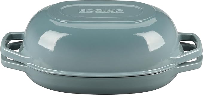 EDGING CASTING Enameled Cast Iron Oval Dutch Oven Pot - Image 7