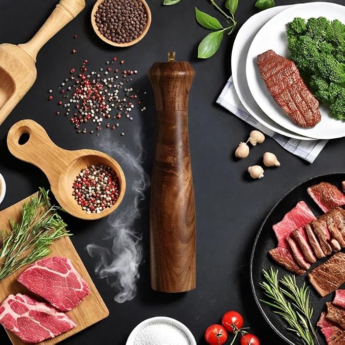 Wooden Pepper Grinder Pepper Mill - Image 9