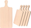 LZMS 4-Pack 13 1/2"x 7 1/2" Wood Serving Boards Set | Unfinished Wood Crafts by LZMS