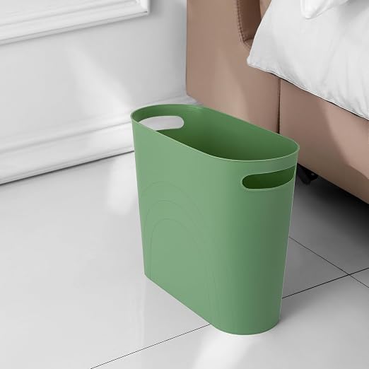 rejomiik Small Trash Can, 3.5 Gallon Slim Garbage Can Plastic Waste Basket - Image 5
