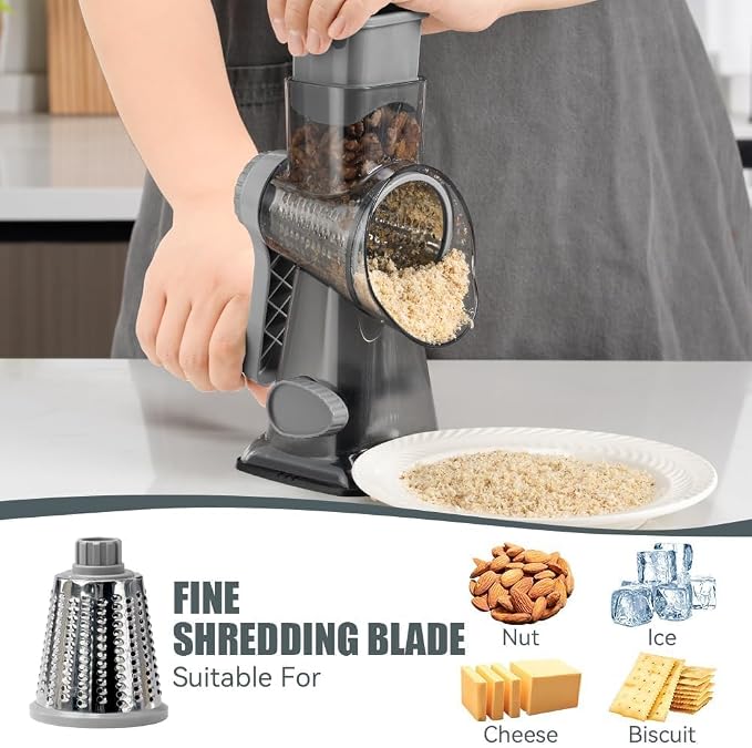 KEOUKE Rotary Cheese Grater Pro 6 in 1 - Image 4