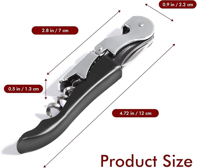 Kit-Home Professional Waiter Corkscrew Wine Openers Set, Upgraded - Image 6
