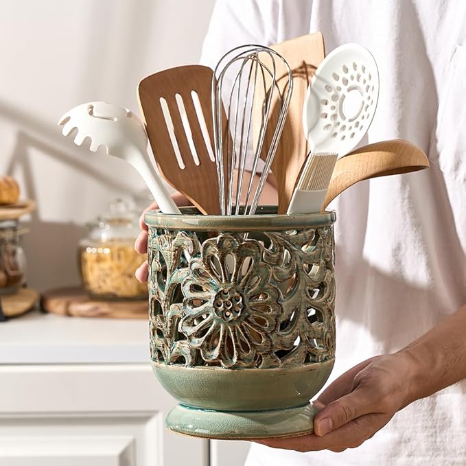 Farmhouse Kitchen Utensil Holder - Image 6