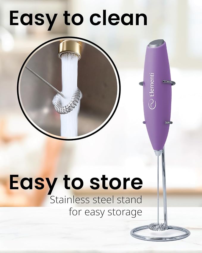Elementi Milk Frother Wand & Drink Mixer - Image 5