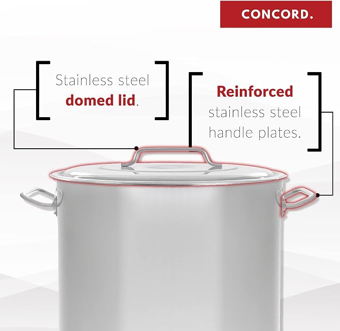 Concord Cookware Stainless Steel Stock Pot Cookware - Image 7