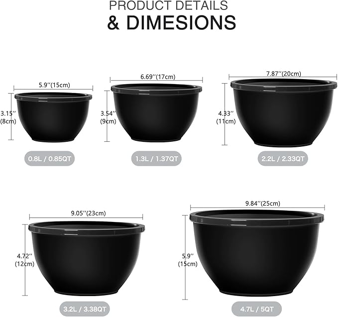 Greentainer Plastic Mixing Bowls - Image 2