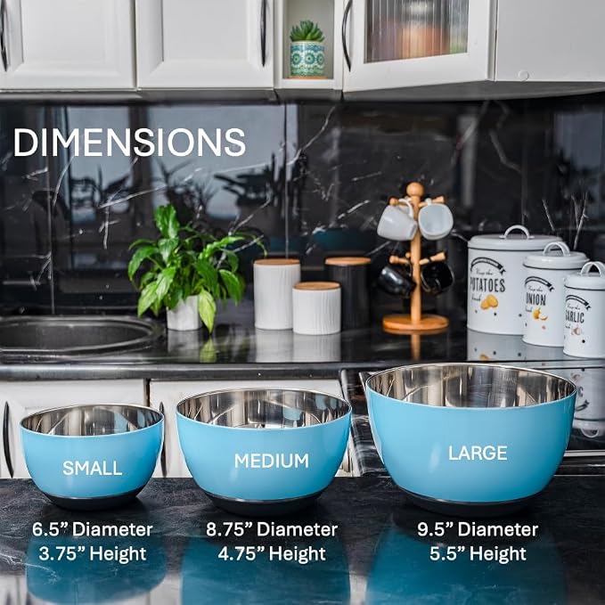 WHYSKO® Stainless Steel Mixing Bowls - Image 8