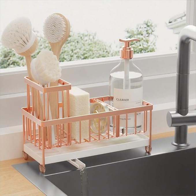 Cisily Sponge Holder for Kitchen Sink, Sink Caddy Organizer by CISILYHOMELIFE