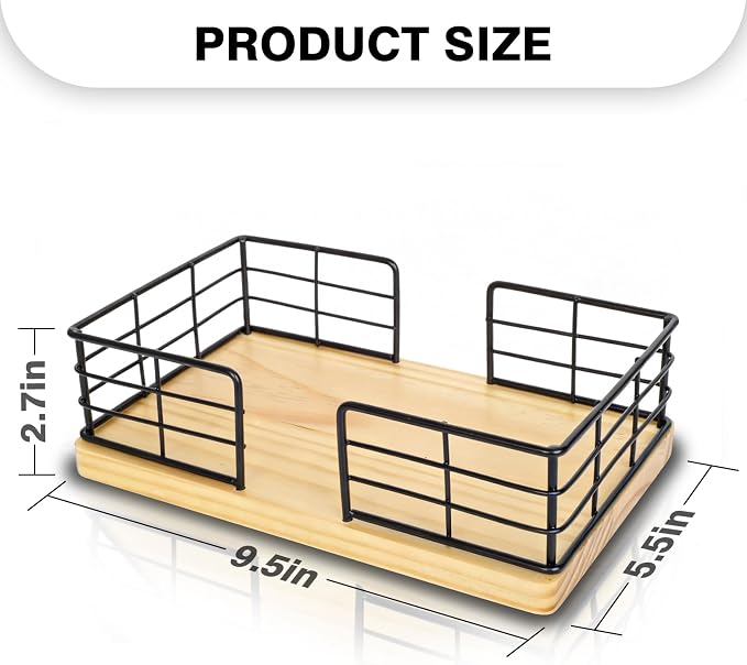 Kordory Wooden Guest Towel Holder Tray - Image 2
