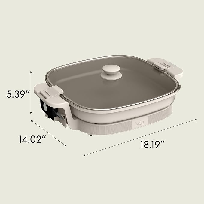 bella Make & Take XL Electric Skillet, Fits-anywhere™ kitchenware, EverGood™ - Image 7