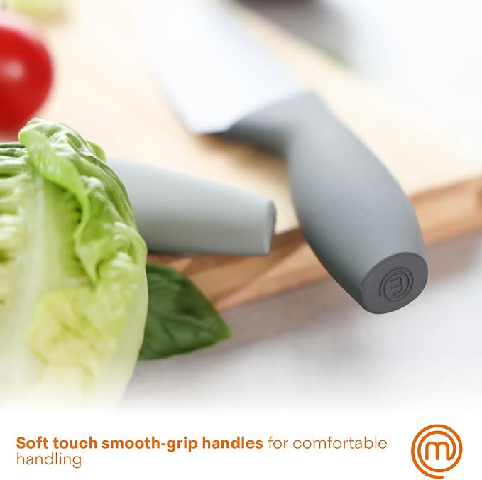 MasterChef Knife Block Set of 6 Kitchen Knives, Extra Sharp Stainless Steel - Image 6