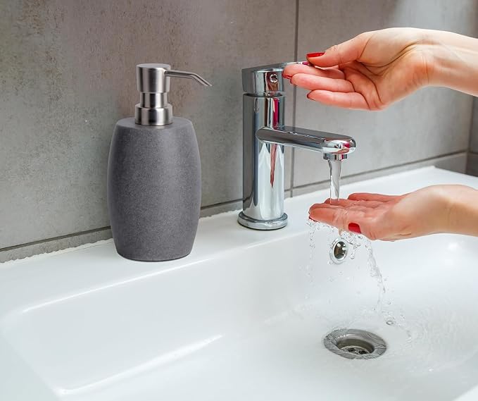 Clasin Home Sandstone Textured Resin Soap Dispenser - Image 5