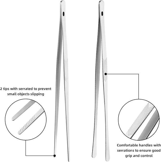 ChefBee Kitchen Cooking Tongs Tweezers - Image 3