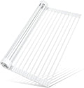 MERRYBOX Roll Up Dish Drying Rack Silicone Wrapped Over The Sink Dish Rack by MERRYBOX