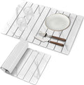 Stone Dish Drying Mats for Kitchen Counter, Collapsible Quick Drying Dish Mats by Sangukiro