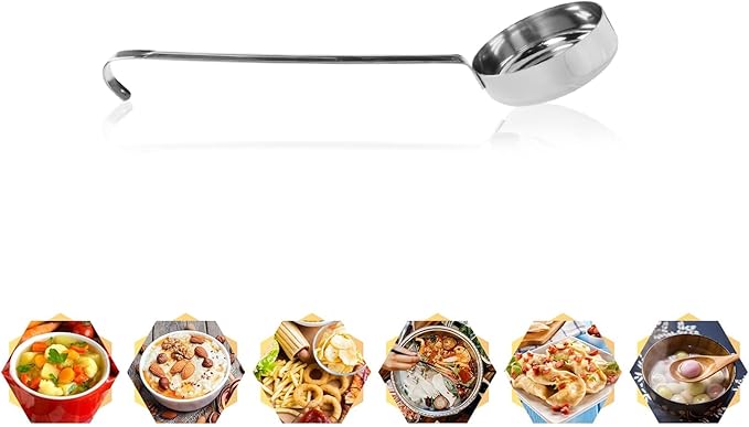10.55" Stainless steel 201 Pizza Sauce spoon Kitchen Ladles - Image 3