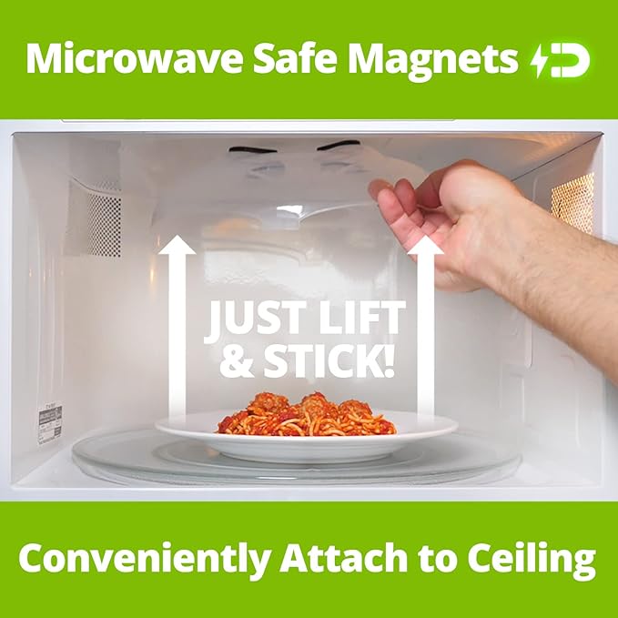 HOVER COVER Magnetic Microwave Splatter Cover, Food Grade Plate Cover, BPA Free - Image 4