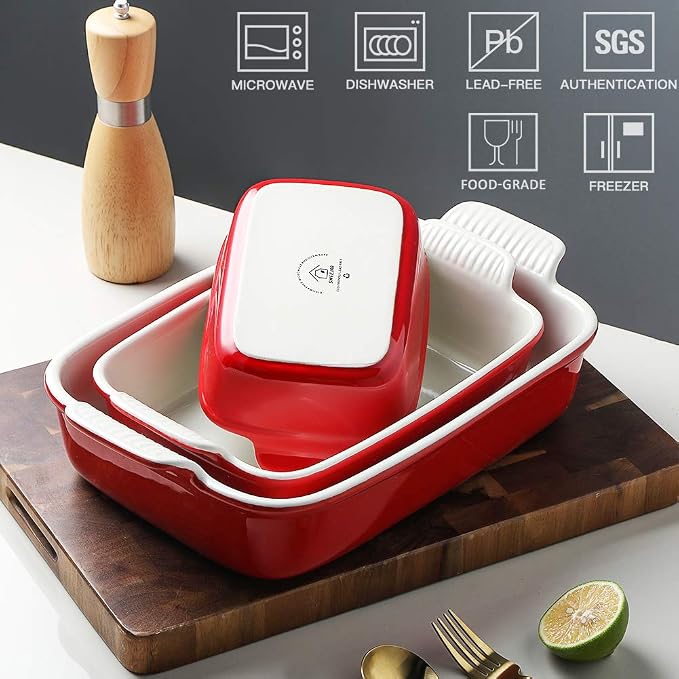 Sweejar Baking Pans Set, Ceramic 9x13 Baking Dish - Image 2