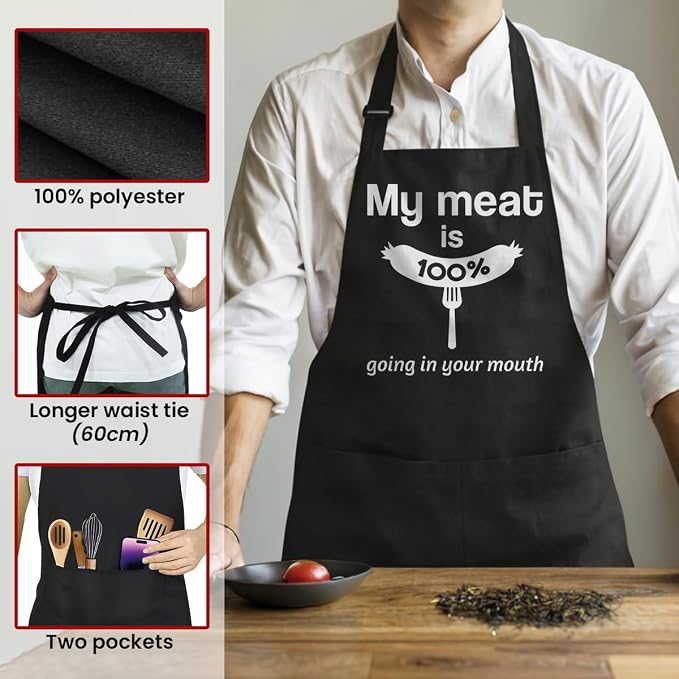 SANDJEST Funny Mens Aprons - Image 2